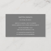 アコースティックギタースケッチ水彩 名刺 (裏面)