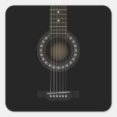 アコースティックギターステッカー スクエアシール (正面)