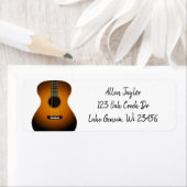 アコースティックギターストリングスミュージカル ラベル (インサイチュ)