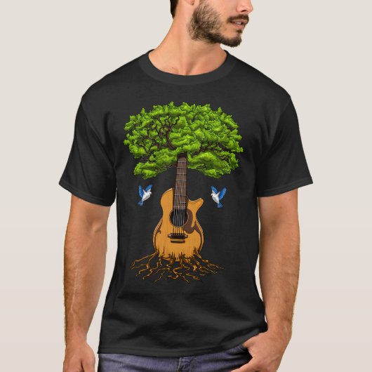 アコースティックギターツリー Tシャツ (正面)