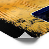 アコースティックギターデジタルアート ポスター (角)