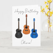 アコースティックギタートリオ カード (黄色い花)