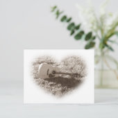 アコースティックギターハート ポストカード (スタンド正面)