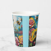 アコースティックギターバラとハチ春園 紙コップ (右)