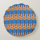 アコースティックギターパターン ラウンドクッション (裏面)