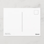 アコースティックギターパースペクティブ弦白黒 ポストカード (裏面)