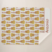 アコースティックギターパーソナライズされたシェルパブランケット シェルパブランケット (正面(横))