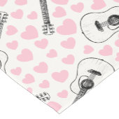 アコースティックギターピンクハート、ギタリスト結婚ズ ショートテーブルランナー (コーナー)