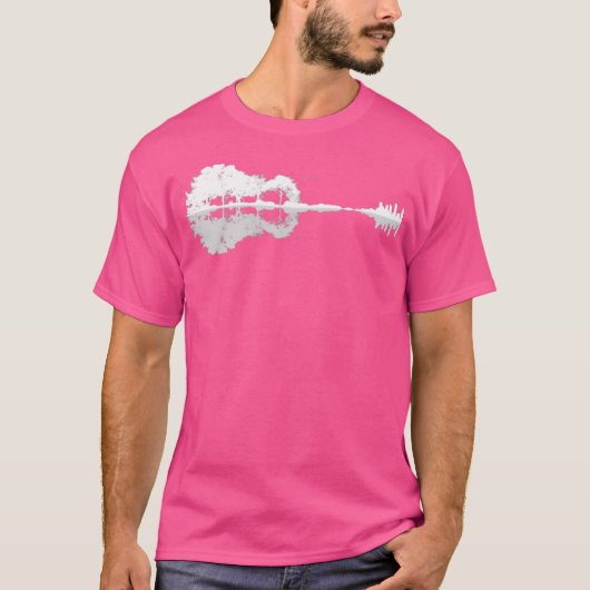 アコースティックギターフォレスト自然反射鏡Ga Tシャツ (正面)