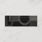 アコースティックギターブラック スキニー名刺 (正面)