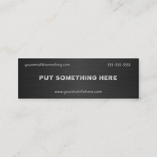 アコースティックギターブラック スキニー名刺 (裏面)