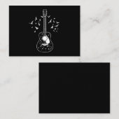アコースティックギタープレーヤーバードミュージック先生ムシヤ 名刺 (正面/裏面)