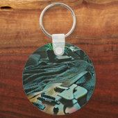 アコースティックギタープレーヤー キーホルダー (正面)