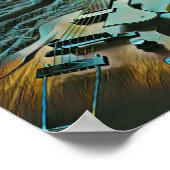 アコースティックギタープレーヤー ポスター (角)