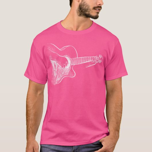 アコースティックギタープレーヤー Tシャツ (正面)