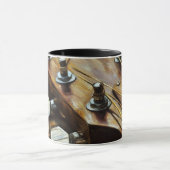 アコースティックギターヘッドストックアートマグカップ マグカップ (中央)