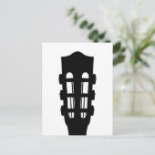 アコースティックギターヘッド葉書 ポストカード (スタンド正面)