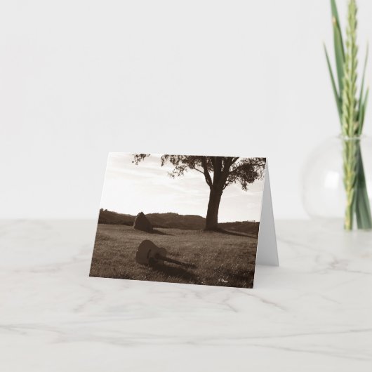 アコースティックギターポーズ カード (正面)