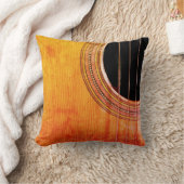 アコースティックギターミュージカル 素朴 クッション (ブランケット)