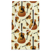 アコースティックギターミュージシャン音楽先生 スモールペーパーバッグ