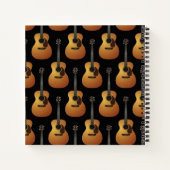 アコースティックギターミュージシャン音楽先生 ノートブック (裏面)