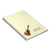 アコースティックギターミュージシャン音楽先生 ノートブック (右側)