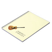 アコースティックギターミュージシャン音楽先生 ノートブック (左側)