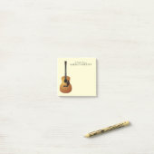 アコースティックギターミュージシャン音楽先生 ポストイット (デスク上)