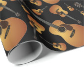 アコースティックギターミュージシャン音楽先生 ラッピングペーパー (ロールコーナー)