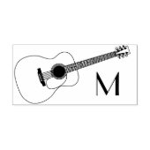 アコースティックギターミュージシャン音楽先生 ラバースタンプ (インプリント)
