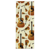 アコースティックギターミュージシャン音楽先生 ワインギフトバッグ (正面)