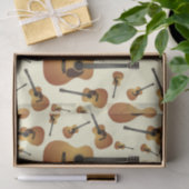 アコースティックギターミュージシャン音楽先生 薄葉紙 (ギフト)