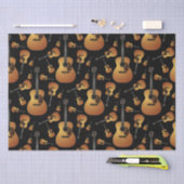 アコースティックギターミュージシャン音楽先生 薄葉紙 (クラフト)