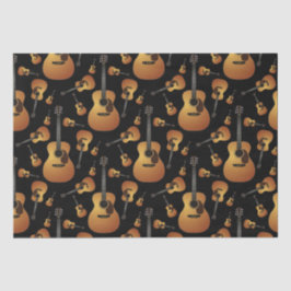 アコースティックギターミュージシャン音楽先生 薄葉紙