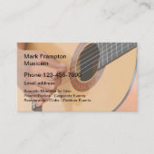 アコースティックギターミュージシャン 名刺 (正面)