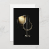 アコースティックギターライト サンキューカード (正面/裏面)