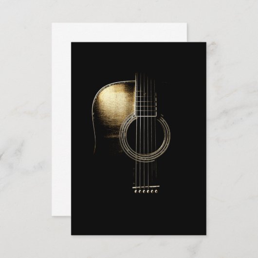 アコースティックギターライト サンキューカード (正面/裏面)