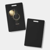 アコースティックギターライト バッジ (正面＆裏面)
