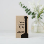 アコースティックギター先生ギタリストクラフト 名刺 (スタンド正面)