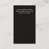 アコースティックギター先生ギタリストクラフト 名刺 (裏面)