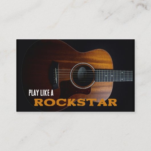 アコースティックギター先生名刺 名刺 (裏面)