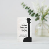 アコースティックギター先生名刺 名刺 (スタンド正面)