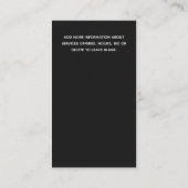 アコースティックギター先生名刺 名刺 (裏面)