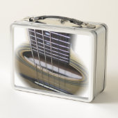 アコースティックギター写真アート メタルランチボックス (裏面)