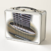 アコースティックギター写真アート メタルランチボックス (正面)