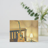 アコースティックギター奏者ギフト ポストカード (スタンド正面)