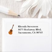 アコースティックギター差出人住所ラベル ラベル (インサイチュ)