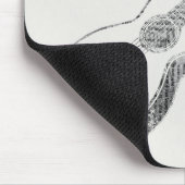 アコースティックギター新聞文字紙スタイル マウスパッド (コーナー)