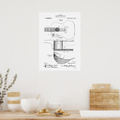 アコースティックギター特許 ポスター (キッチン)