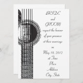 アコースティックギター結婚式招待状 招待状 (正面/裏面)